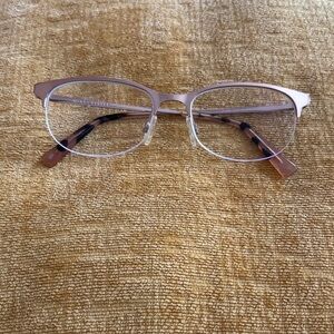 Warby Parker Chic Gold Metal Frame prescription ready Glasses